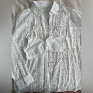 Rumoured eyelet top + bralette set